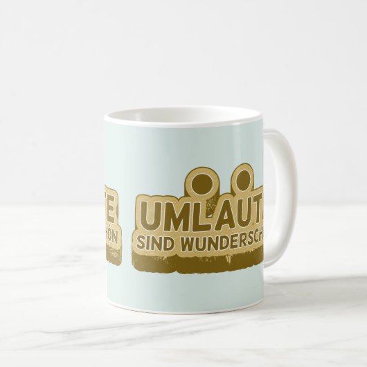 UMLAUT lernen Deutsch Kaffeetasse (VorderseiteRechts)