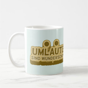 UMLAUT lernen Deutsch Kaffeetasse