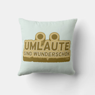 UMLAUT lernen Deutsch Kissen