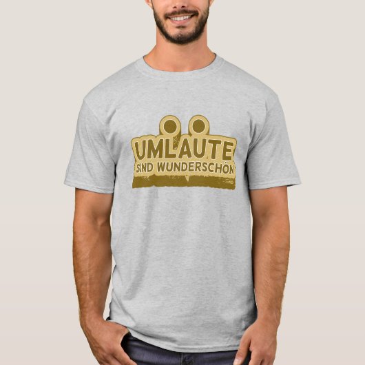 UMLAUT lernen Deutsch T-Shirt (Vorderseite)