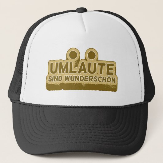 UMLAUT lernen Deutsch Truckerkappe (Vorderseite)