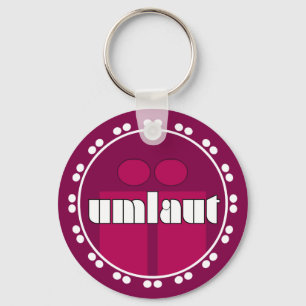 Umlaut Rondell Key Chains - Himbeere Schlüsselanhänger