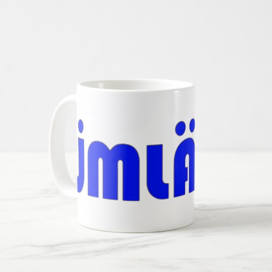 UMLAUT! Tasse und Cups (Vorderseite Links)