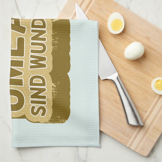 Umlaute sind wunderschön schön Geman Language UMLA Geschirrtuch (Viertel Falte)