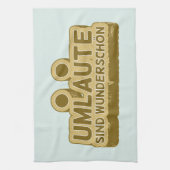 Umlaute sind wunderschön schön Geman Language UMLA Geschirrtuch (Vertikal)