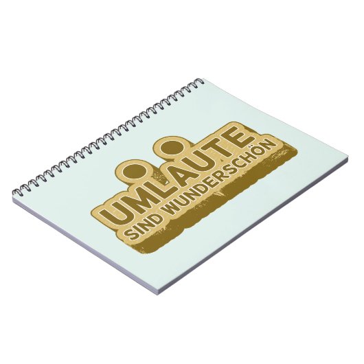 Umlaute sind wunderschön schön Geman Language UMLA Notizblock (Linke Seite)