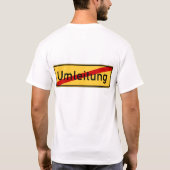 Umleitung T-Shirt (Rückseite)