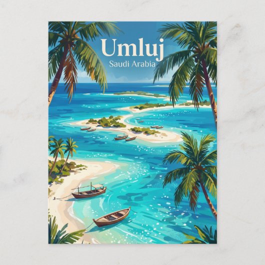 Umluj Saudi-Arabien Postkarte (Vorderseite)