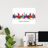 Umm al-Quwain UAE Skyline Poster (Heimbüro)