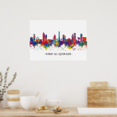Umm al-Quwain UAE Skyline Poster (Küche)