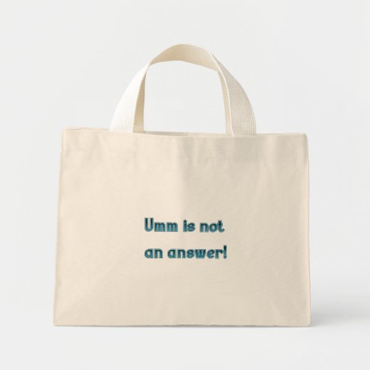 Umm ist keine Antwort auf Tasche (Vorne)