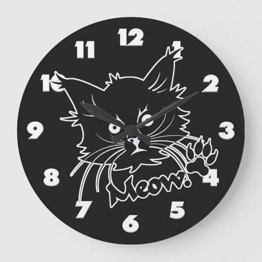 Ummantelte Wand-Uhr Große Wanduhr (Vorderseite)