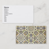 Ummauern Sie Fliesen von Qasr Rodouan, 'von der Visitenkarte (Vorne/Hinten)