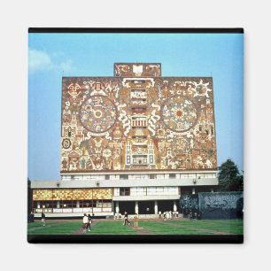 Ummauern Sie Mosaik auf der Fassade der zentralen Magnet