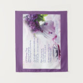 Ummauern Sie Plakette, Gedicht, Wandbehang, die Wandteppich (Vorderseite)