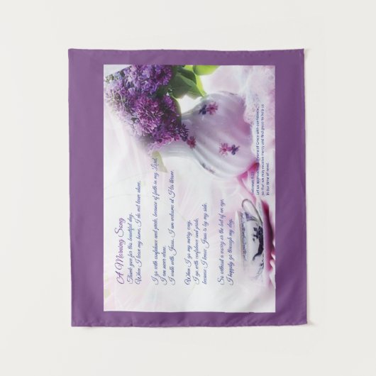 Ummauern Sie Plakette, Gedicht, Wandbehang, die Wandteppich (Vorderseite)