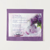 Ummauern Sie Plakette, Gedicht, Wandbehang, die Wandteppich (Vorderseite (Horizontal))