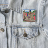 Ummauerter Garten mit einer Frauengartenarbeit Button (Beispiel)