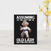 Ummerken, dass ich nur eine alte Dame bin, war dei Karte (Gelbe Blume)