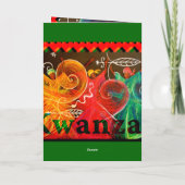 Umoja! - Einheit… Kwanzaa Feiertagskarte (Rückseite)