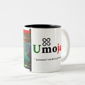 Umoja! - Kwanzaa Zweifarbige Tasse (VorderseiteRechts)