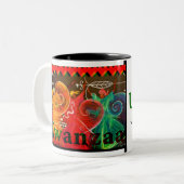Umoja! - Kwanzaa Zweifarbige Tasse (Vorderseite Links)