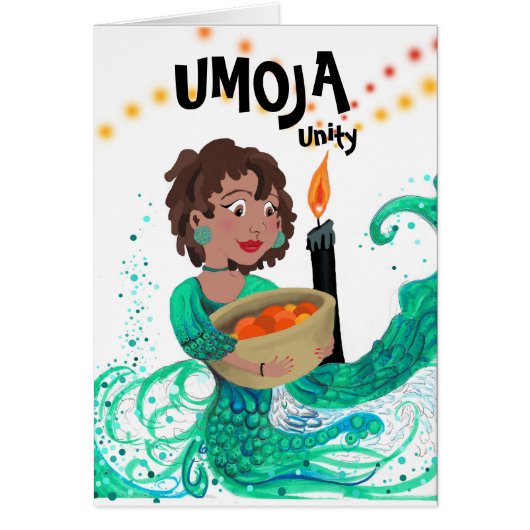 Umoja - Spirituosen von Kwanzaa Notecard (Vorne)