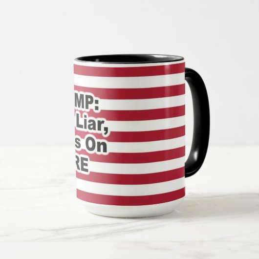 UMP: Lügner, Lügner, Feuermäuse Tasse (VorderseiteRechts)