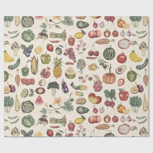 Umpackpapier für Obst und Gemüse Geschenkpapier (Flach)
