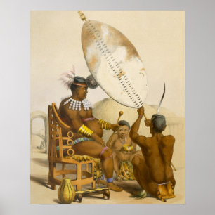 Umpanda der König der Amazulu, Platte 11 von 'Th Poster