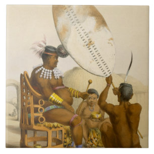 Umpanda der König des Amazulu, überziehen 11 'vo Fliese