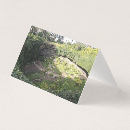 Umpherston Sinkhole Versteckte Heiligtümer Grußkar (Vorderseite)