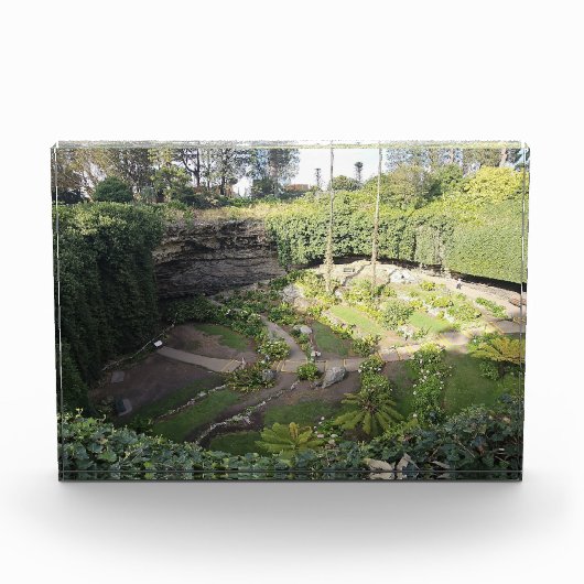 Umpherston Sinkhole Verstecktes Heiligtum Fotoblock (Vorderseite)