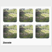 Umpherston Sinkhole Verstecktes Heiligtum Quadratischer Aufkleber (Blatt)