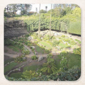 Umpherston Sinkhole Verstecktes Heiligtum Rechteckiger Pappuntersetzer (Vorderseite)
