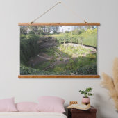 Umpherston Sinkhole Verstecktes Heiligtum Wandteppich Mit Holzrahmen (Schlafzimmer)