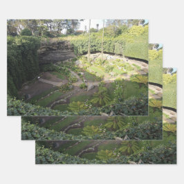 Umpherston Sinkhole Verstecktes Sanitätsblatt Geschenkpapier Set