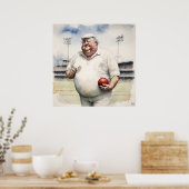 Umpire - ArchivCricket Print Poster (Küche)