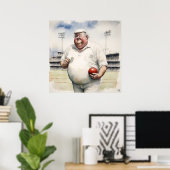 Umpire - ArchivCricket Print Poster (Heimbüro)