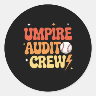 Umpire Audit Crew _1 Runder Aufkleber