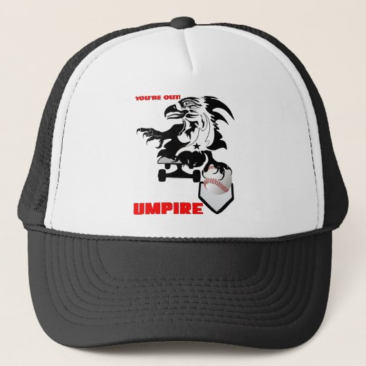 Umpire-Baseball-logo-1 Truckerkappe (Vorderseite)