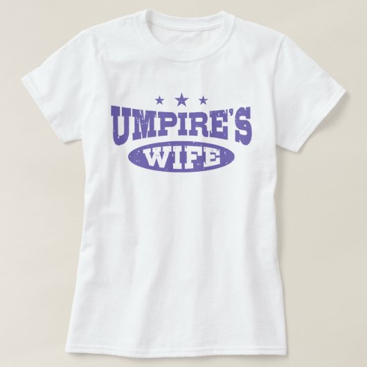 Umpire-Ehefrau T-Shirt (Design vorne)