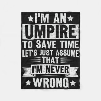 Umpire Funny Sketll Design For An Umpire  Fleecedecke
