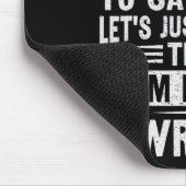 Umpire Funny Sketll Design For An Umpire  Mousepad (Ecke)