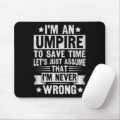 Umpire Funny Sketll Design For An Umpire  Mousepad (Mit Mouse)