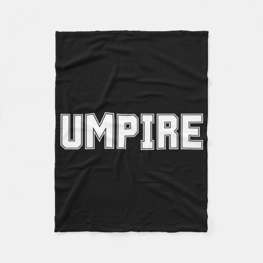 Umpire Funny Softll Sell Footll Cricket Sports Fleecedecke (Vorderseite)