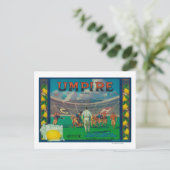 Umpire Lemon LabelClaremont, CA Postkarte (Stehend Vorderseite)