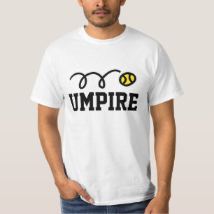 Umpire Tennis-T - Shirt für Mannfrauen und -kinde