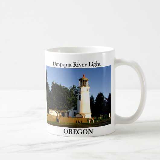 Umpqua Fluss-Licht, Oregon-Tasse Kaffeetasse (Rechts)