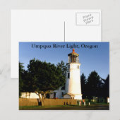Umpqua River Light, Oregon Postcard Postkarte (Vorne/Hinten)